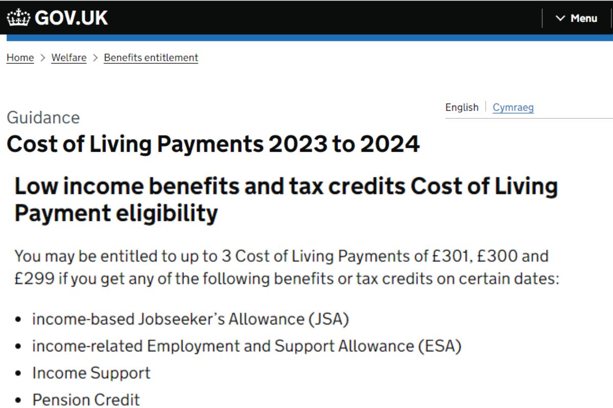 Cost of Living Payment Date 2024 Eligibility, Amount, Benefits & Tax