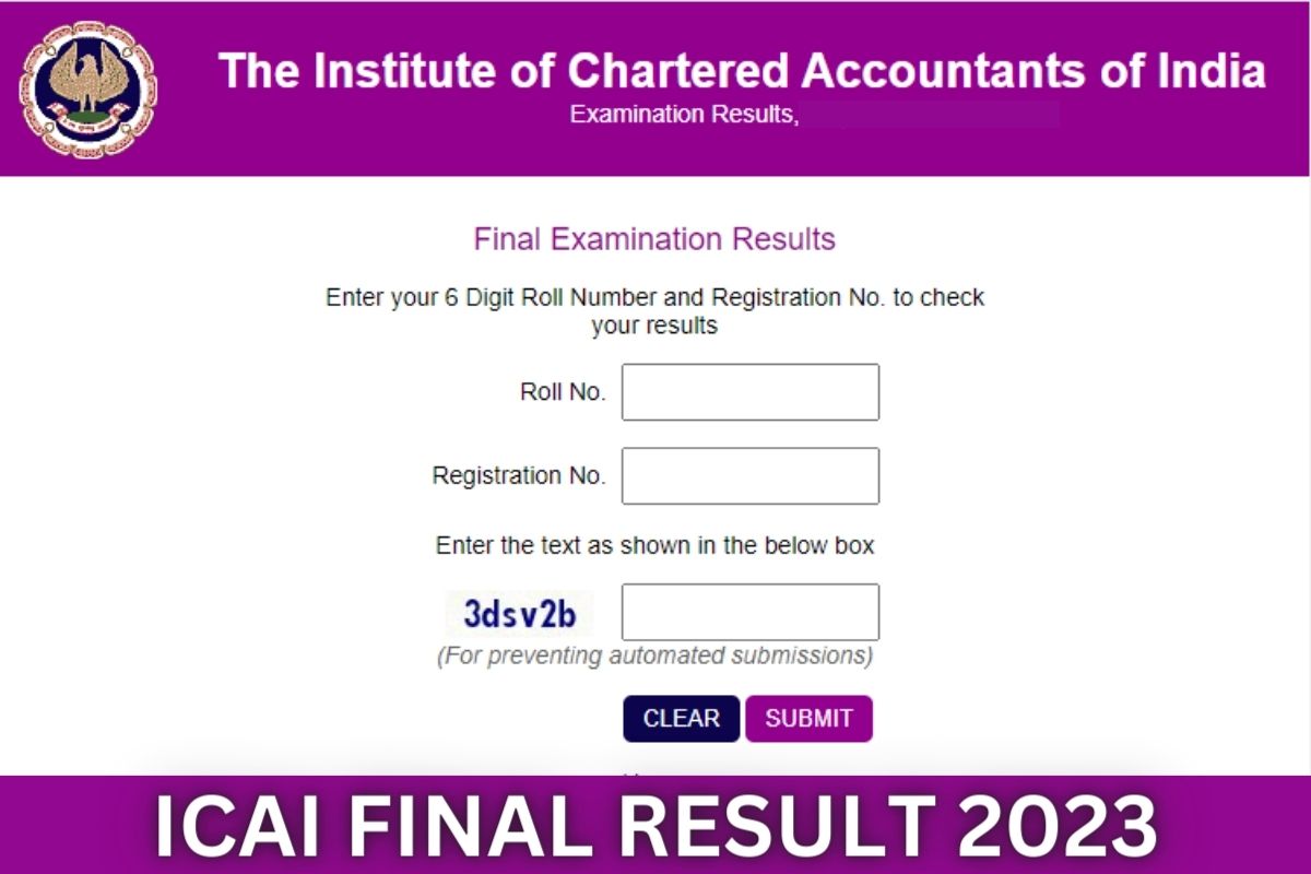 CA Final Result November 2023 Group 1 & 2 Pass Percentage Check